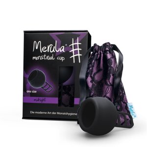 Merula Cup Menstruationstasse schwarz black