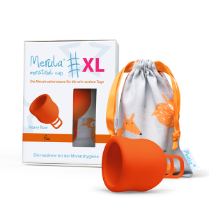 Merula Cup XL Menstruationstasse orange