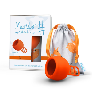 Merula Cup Menstruationstasse orange one size