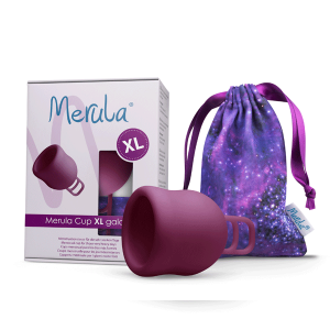 Merula Cup XL Menstruationstasse galaxy lila großes...